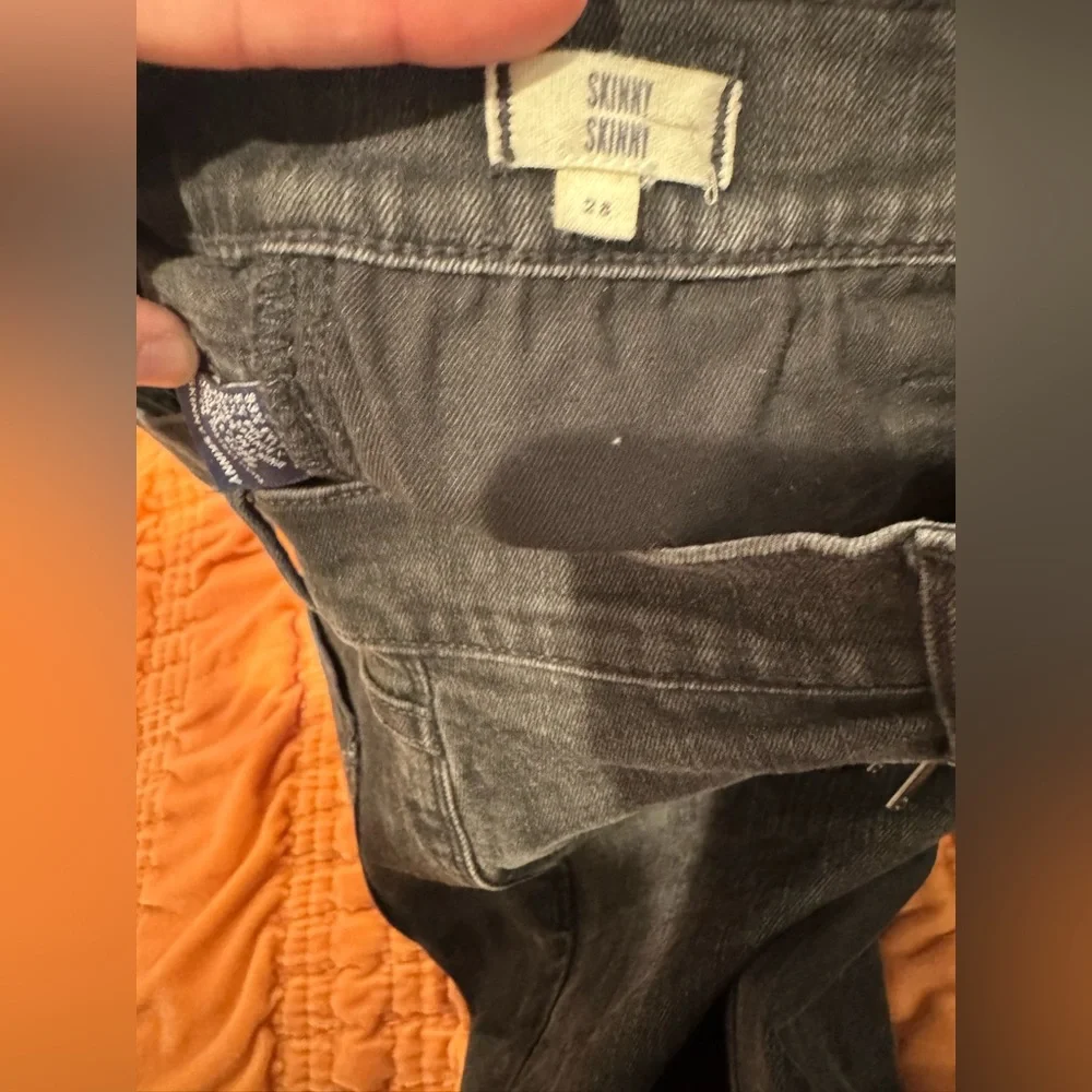 Madewell Zippy Moto Skinny Skinny Jeans - Gray Wash - Size 28 - Picture 8 of 9